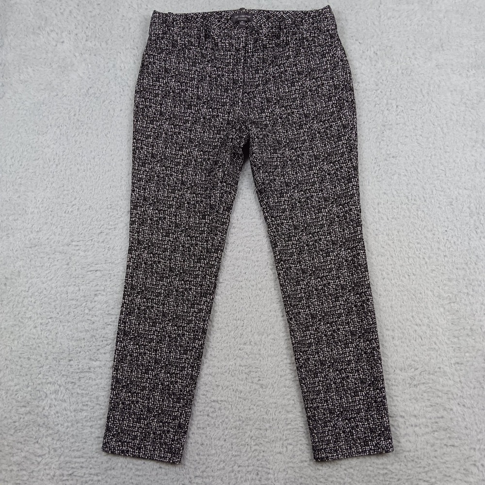 The Limited Dress Pant The Signature Women 4P Black White Textured Stretch